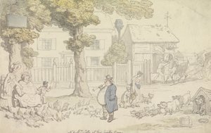 Hr. Og fru Jolly på deres landsted af Thomas Rowlandson